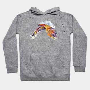 Flying Red Tailed Hawk Hoodie